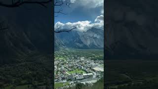 Valley view Albinen🇨🇭albinen switzerland clearsky shorts [upl. by Eylrac459]