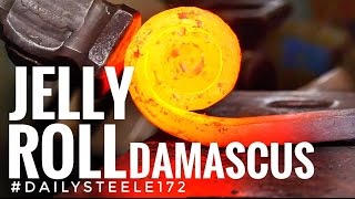 JELLY ROLL DAMASCUS STEEL [upl. by Dorin]