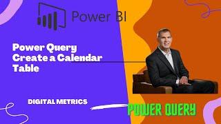 Power BI Make Calendar Table With Power Query [upl. by Rez700]