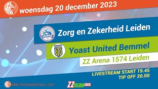 Zorg en Zekerheid Leiden  Yoast United Bemmel TOTO Basketball Cup 20 dec 2023 [upl. by Aiekan46]