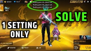 FREE FIRE READING GAME INFO PROBLEM  FREE FIRE PROBLEM SOLUTION [upl. by Enar]