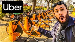 COMO ARRENDAR BICICLETA CON UBER [upl. by Mailand200]