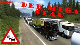 ETS2 Scania mit LED Blinkern und LED Strips ★ Der MEGA STAU Folge 2  EURO TRUCK SIMULATOR 2 [upl. by Tomaso]