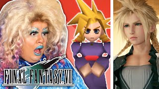 Real Drag Queen Reviews Cloud’s Drag Makeover in Final Fantasy VII [upl. by Binnie]