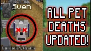 Every PewDiePies Pet Death on Minecraft Compilation UPDATED [upl. by Aissirac304]