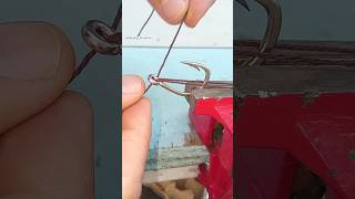 Amazing fishing knot skills The best way to tie a hook to a fishing line shorts fishing tips [upl. by Lleinnad90]