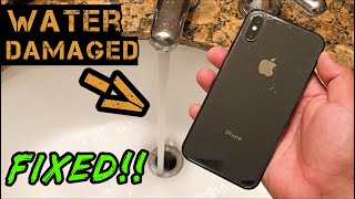 HOW to Fix iPhone X XS MAX Water Damage FREE [upl. by Kenney]