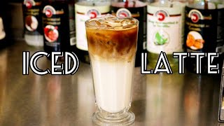 How to Make a Iced Latte  Barista Skills Training  iced latte [upl. by Randell]