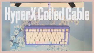 BEST BUDGET HyperX Coiled Keyboard Cable Under 30 Unboxing [upl. by Ilam987]