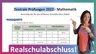 🦊 Realschulabschluss Mathe Prüfung 2022  Zentrale Prüfung schwierigste Aufgabe  MSA ZAP 10 T2 A3 [upl. by Weisburgh]