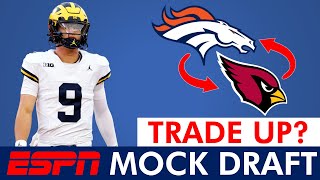 Broncos TRADE Up amp Draft JJ McCarthy In New ESPN NFL Mock Draft [upl. by Nera481]