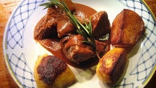 CONFIT LAMB BORDELAISE amp Rustic Fondant Potatoes Professional French Fusion Cuisine Recipe [upl. by Ijuy330]