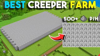 Best CREEPER FARM IN MINECRAFT 120MCPEBEDROCKX BOX No Spawner Mishra Gaming [upl. by Kemppe]