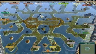 Civ 5 AI Only Timelapse Big Swamp [upl. by Dett]