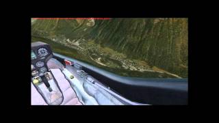 French Alps Chamonix  FSX Glider Soaring with TileProxy [upl. by Anatollo]