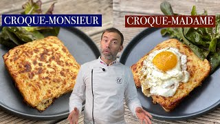 Croque Monsieur OR Croque Madame I Easy French recipe of the most tasty sandwich [upl. by Ewer]