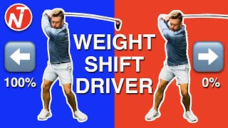 DRIVER WEIGHT SHIFT 100 VS 0  GOLF TIPS  LESSON 236 [upl. by Hartnett]