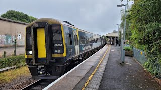 Tisbury Station With South Western Railway Class 159  Class 158 Diesel Train Services 292024 [upl. by Enirhtac853]