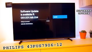 Philips 43PUS790612 Android TV 4K with ambilight • Software upgrade [upl. by Anyat]