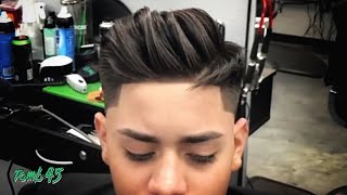 NEW Stylish Pompadour Haircut Tutorial [upl. by Oeht]