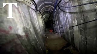 Israels military quotexposes Hamas tunnel networkquot in Gaza [upl. by Wharton603]