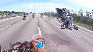 Hectic Motorcycle Crashes amp Crazy Moto Moments 2018 Ep 147 [upl. by Amrak23]