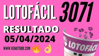 🍀 Resultado Lotofácil 3071 [upl. by Irby]