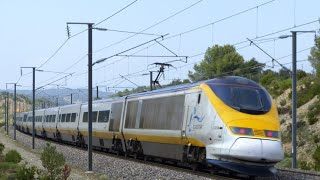 High speed Train TGVOUIGO Eurostar in France [upl. by Pfister]