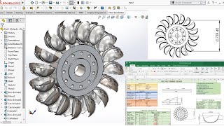 Pelton Turbine Design with SolidWorks [upl. by Annasiul]