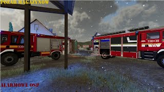 FS22Przedysponowanie GCBA do pożaru magazynu Alarmowe OSP99 [upl. by Znieh]