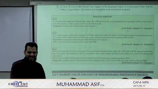 CAF 06 MFA  Muhammad Asif FCA  Autumn 2024 Session  Lecture 10 [upl. by Anse]