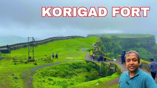 Korigad Fort Trek In Heavy Rain  The Best Monsoon Trek Near Lonavala  Trekking in Maharashtra [upl. by Asirap]