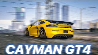 PORSCHE 718 CAYMAN GT4 BUILD  GTA 5 Pfister Growler Customization Los Santos Tuners DLC [upl. by Greenes]