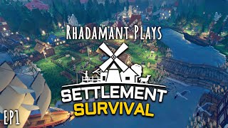 Settlement Survival  Tutorial Lets Play EP1 Extreme Difficulty [upl. by Lodmilla]