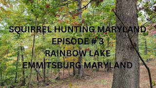 Squirrel Hunting Maryland Episode 3 Rainbow Lake Emmitsburg Md [upl. by Asirehc]