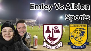 EMLEY GET ONE HAND ON THE TITLE Emley Vs Albion Sports [upl. by Dorey]