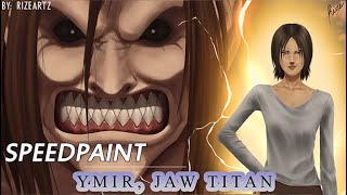 Speedpaint  Ymir Jaw Titan ATTACK ON TITAN  Adobe Photoshop [upl. by Derreg]