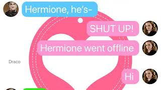 Harry knows about Draco and Hermione Dramione Love Story❤ Part 2 TextingStory [upl. by Rolan]