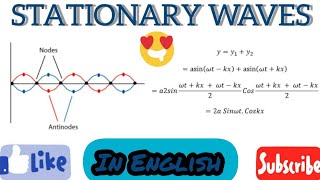 EQUATION OF STANDING WAVES  NODES amp ANTI NODES ENGLISH LANGUAGE  PHYSICS  EASY LEARNING [upl. by Pettifer]