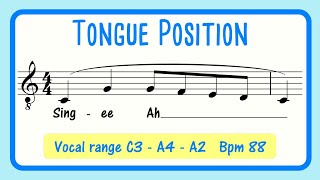 Tongue Position Vocal Exercise  Sing Ee Ah  Balance Resonance  MALE VOICE [upl. by Junette]