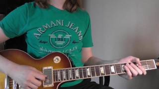 Beatles Taxman solo tutorial with tabs [upl. by Noram]