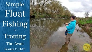 River Float Fishing  Simple Fishing  Lovely Session Trotting The Avon  111122 Video 360 [upl. by Gilges]