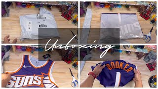 NBA Nike Authentic Jersey Phoenix Suns Devin Booker 1 Purple Icon Edition DriFit ADV [upl. by Kcirre613]