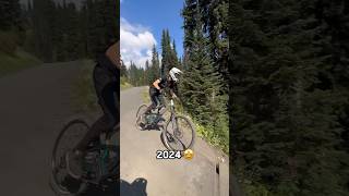 Same features 1 year difference progess mtb fyp difference viralvideo downhill [upl. by Aleusnoc517]