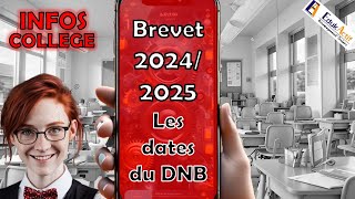 Tu veux savoir les dates du DNB BREVET 2025 dnb2025 dnb collège edukactif epernay [upl. by Aguste]