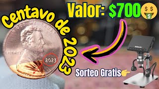 NO GASTES esta Moneda  Centavo de 2023 quotExtra Vquot Centavos Valiosos PRECIO [upl. by Alludba]