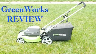 GreenWorks 25022 12 Amp Corded 20 Inch Lawn Mower Review [upl. by Ignace]