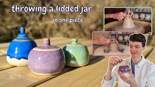 How To Make A Lidded Jar In One Piece  cut off lid [upl. by Morley]