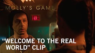 Mollys Game  quotWelcome To The Real Worldquot Clip  Own it Now on Digital HD Bluray™ amp DVD [upl. by Wilscam84]