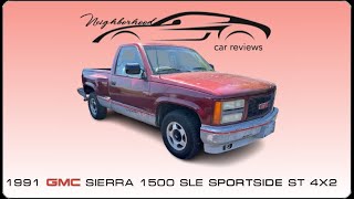 1991 GMC Sierra 1500 SLE ST Sport Side  Supreme Luxury and Appearance  Full Review [upl. by Devitt]